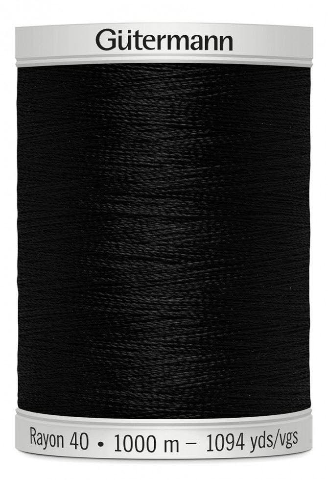 Gutermann No 40 Sulky Rayon Embroidery Thread 1000M Rayon Thread Suitable For Embroidery - 1005 - 1000 Metres