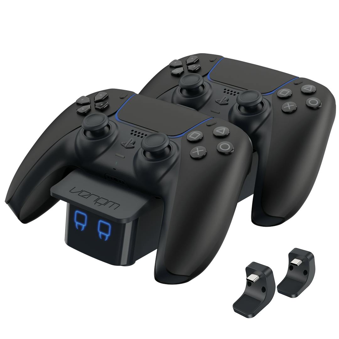 Venom Black Ps5 Twin Charging Dock In (Ps5)
