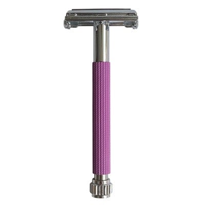 Parker Safety Razor Lavender Parker 29L Texture Long Handle Safety Razor