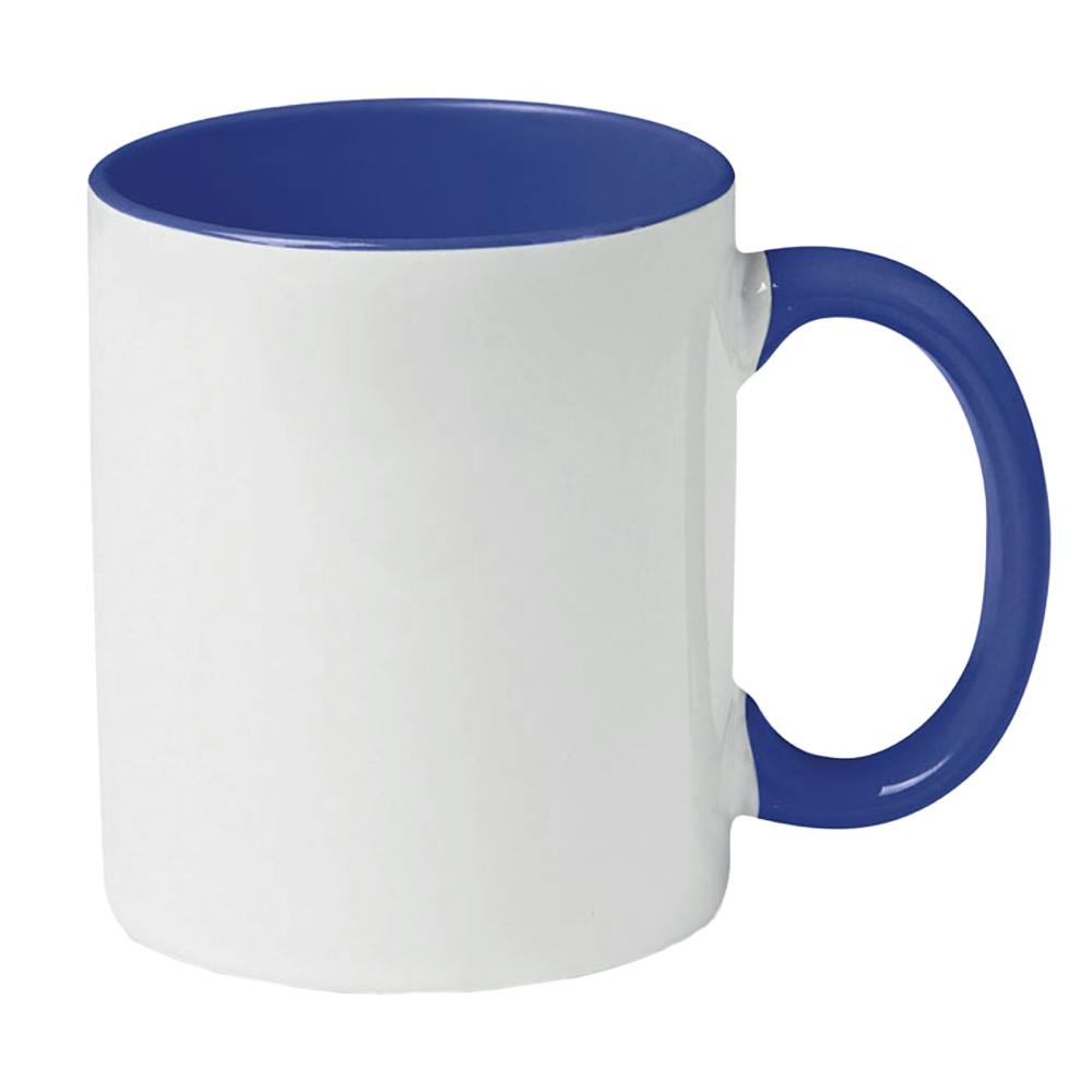 Midocean White Sublimcoly Two Tone Sublimation 300Ml Mug - /French Navy - One Size - /French Navy