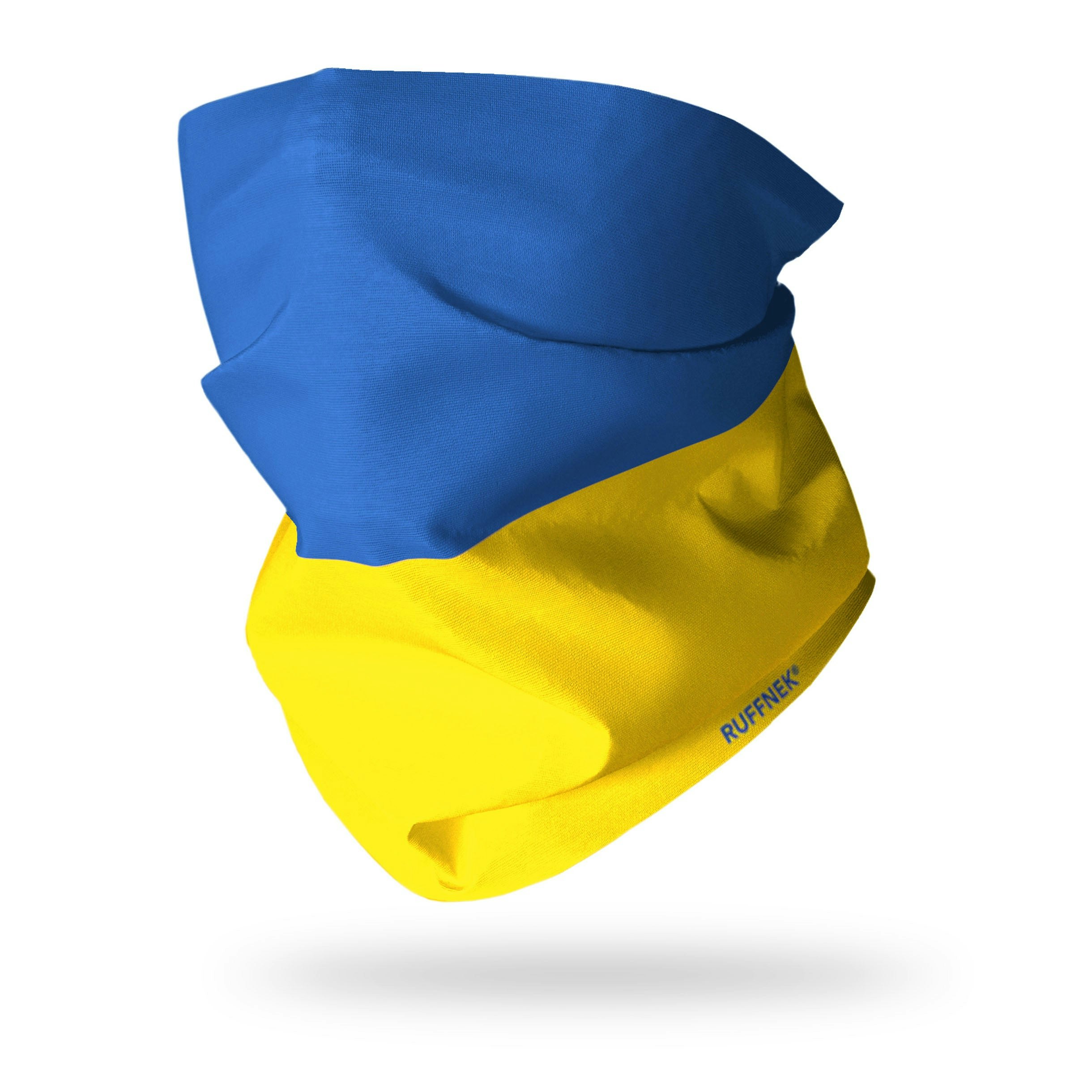 Ruffnek Men's Blue/Yellow Flag Of Ukraine Snood Scarf - &