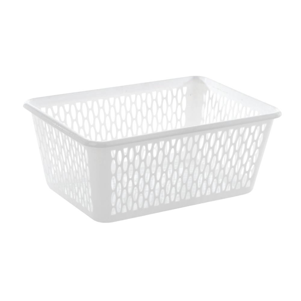Rackhams White 37Cm Handy Basket 37 X 26 X 16Cm - One Colour - One Colour - One Size