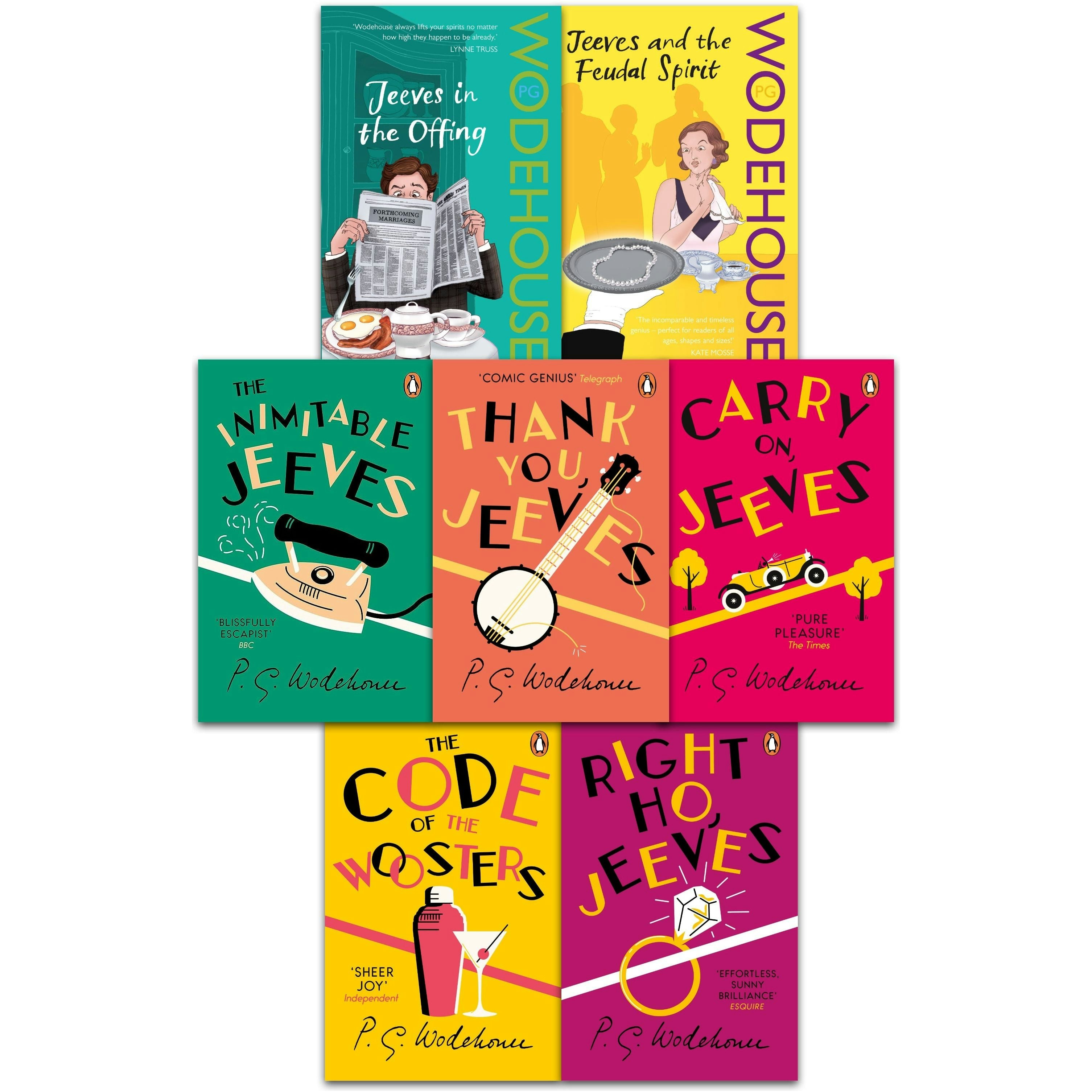 Penguin The Best Of Wodehouse Collection 7 Books Set By P.g. Wodehouse