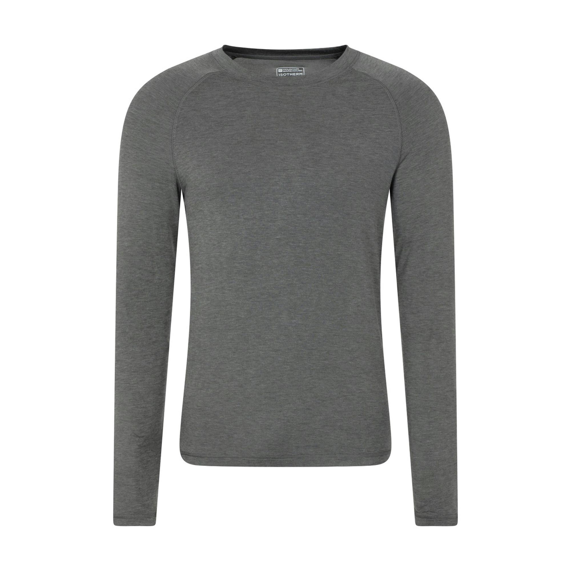Mountain Warehouse Men's Keep The Heat Thermal Top - Charcoal - M - Charcoal - 37% Acrylic/32% Polyester/25% Viscose/6% Elastane