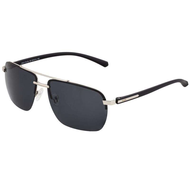 Simplify Silver/Black Lennox Polarized Sunglasses