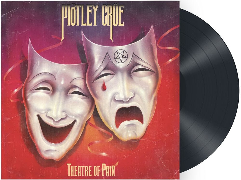 Eyesore Merch Boys Black Motley Crue 'Theatre Of Pain' (Remastered) Lp 180G Vinyl