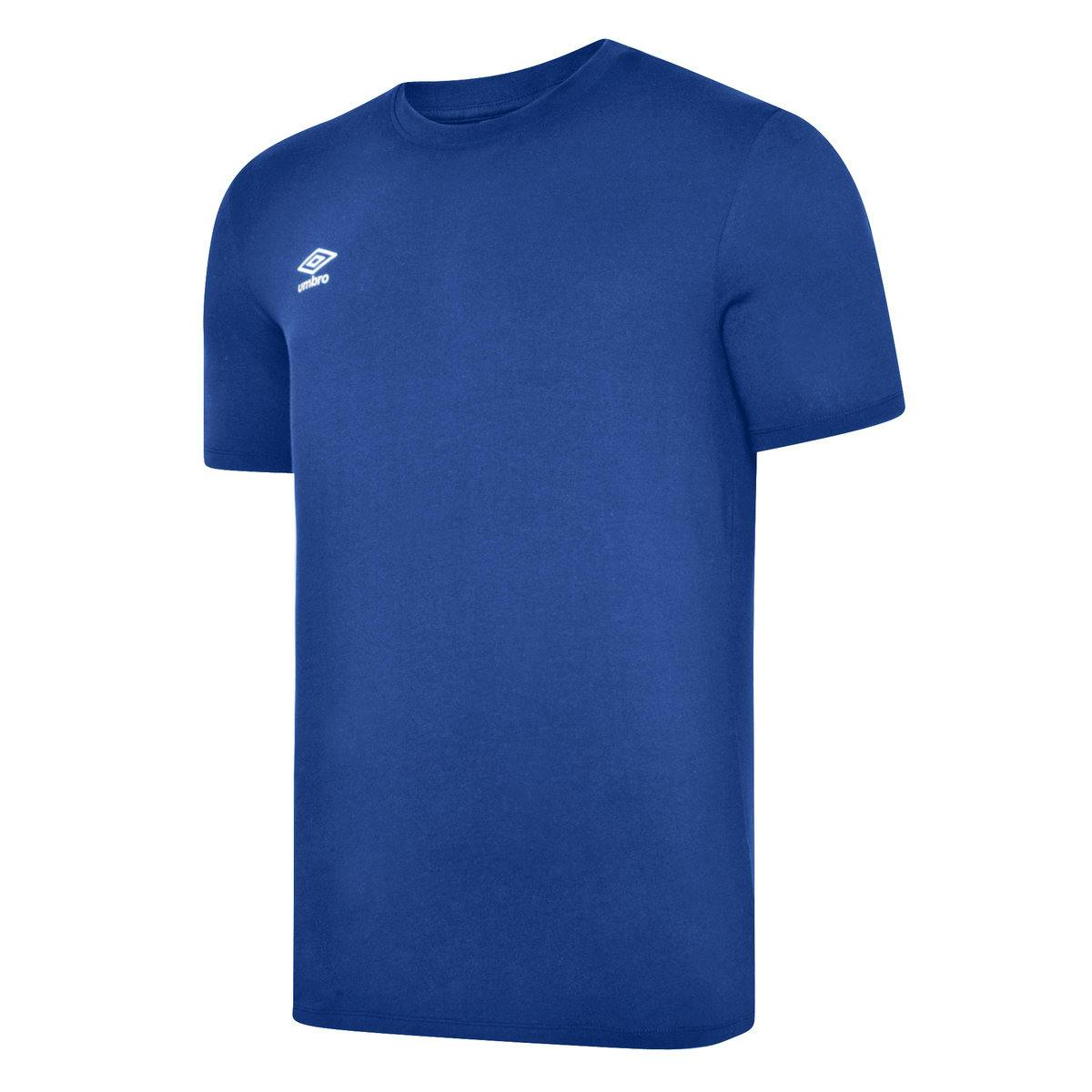Umbro Men's Blue/White Club Leisure T-Shirt - Royal - Royal - S - 100% Cotton