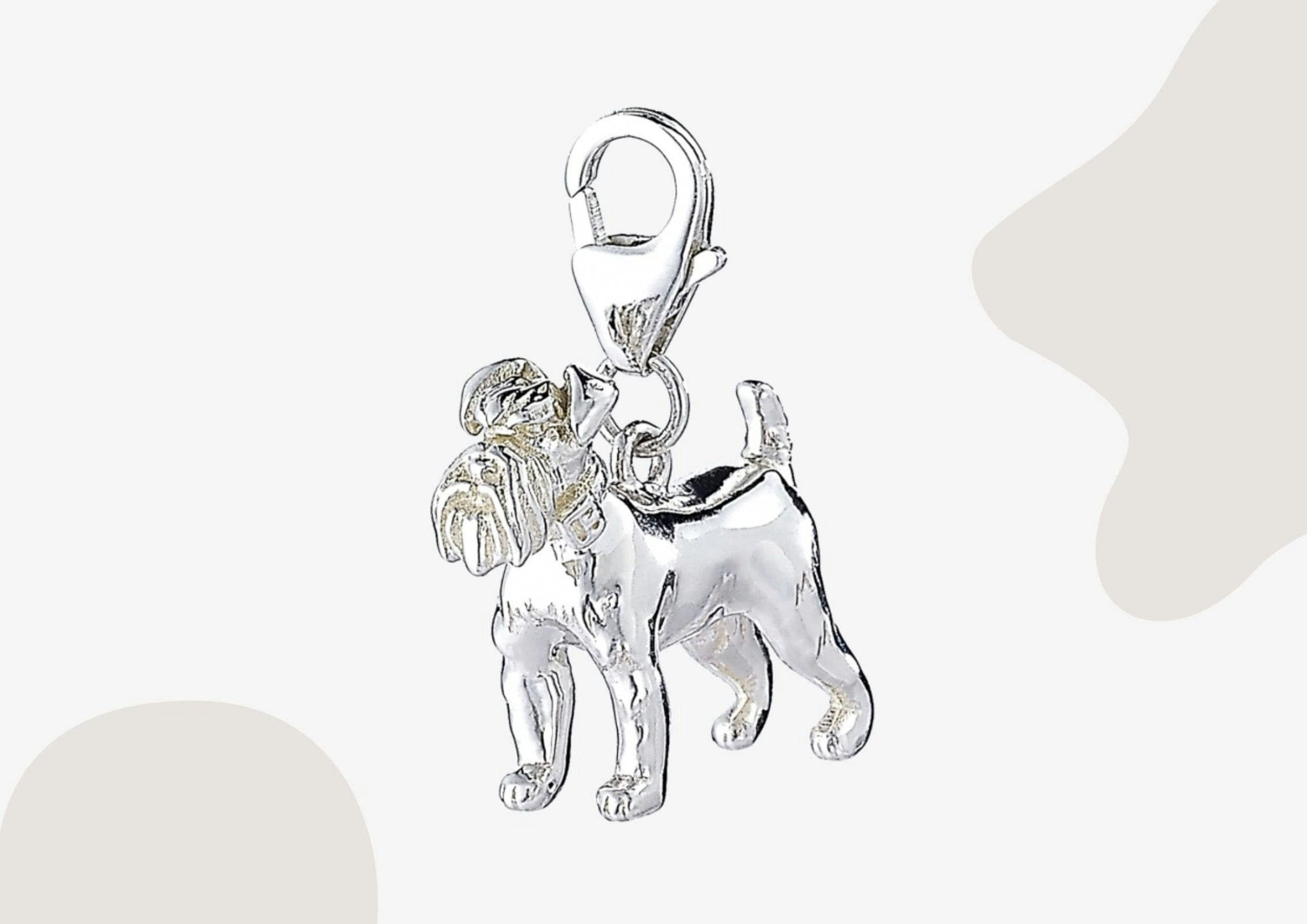 Mylee London Silver Schnauzer Charm - No - Clip On Charm
