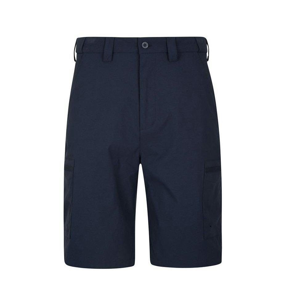 Mountain Warehouse Men's Trek Cargo Shorts - Navy - 30R - Navy - 96% Nylon/4% Elastane