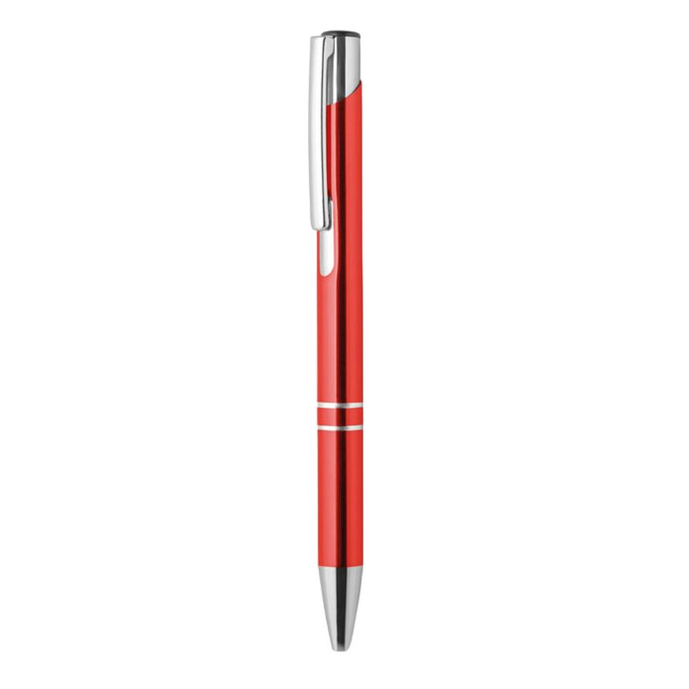 Rackhams Red Bern Push Button Ballpoint Pen - One Size