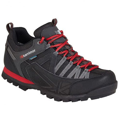 Coolandnew Men's Black/Red Karrimor Weathertite Spike Low Rise Waterproof Hiking Boots - Uk-7
