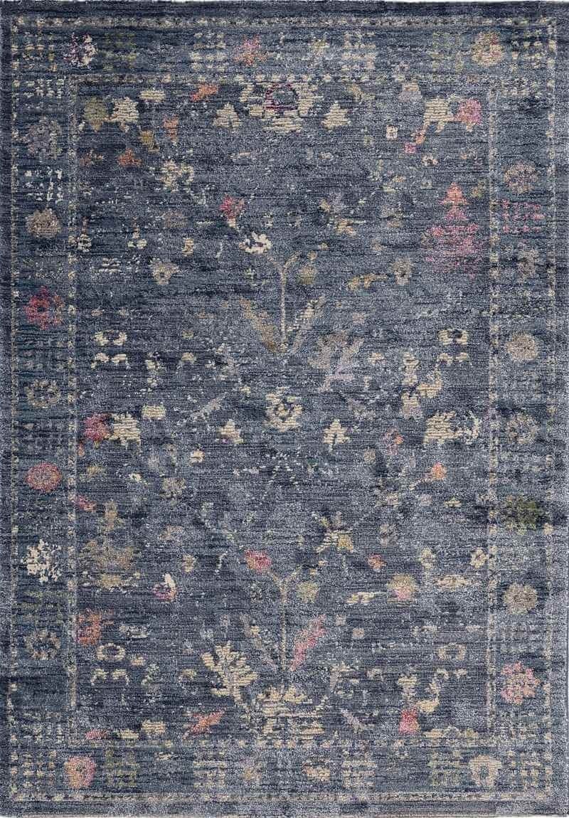 Rackhams Blue Traditional Floral Rug – Elegance - 200X285 Cm