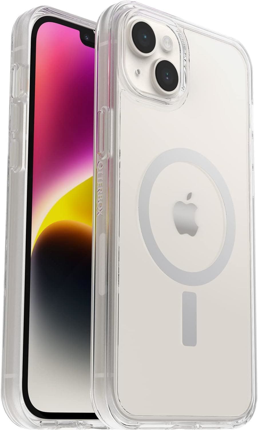 Otterbox Silver Symmetry Series With Magsafe For Iphone 14 Plus 6.7" Clear 77-89174