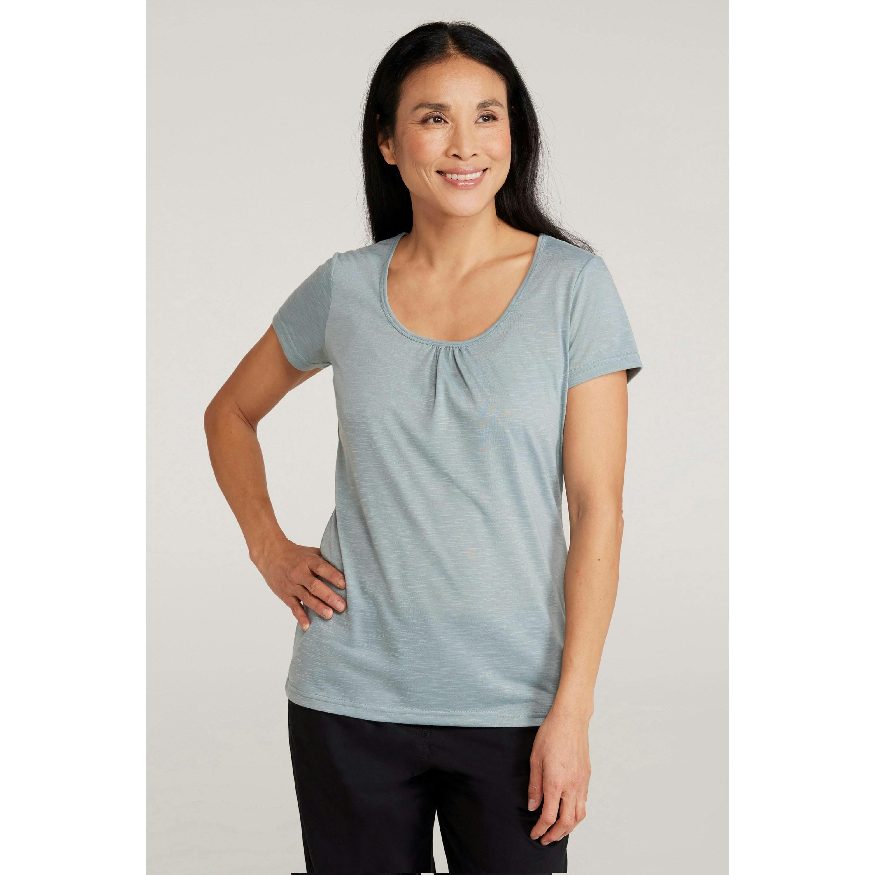 Mountain Warehouse Women's Green / Agra Quick Dry T-Shirt - Pale - Pale - 18 Uk - 100% Polyester