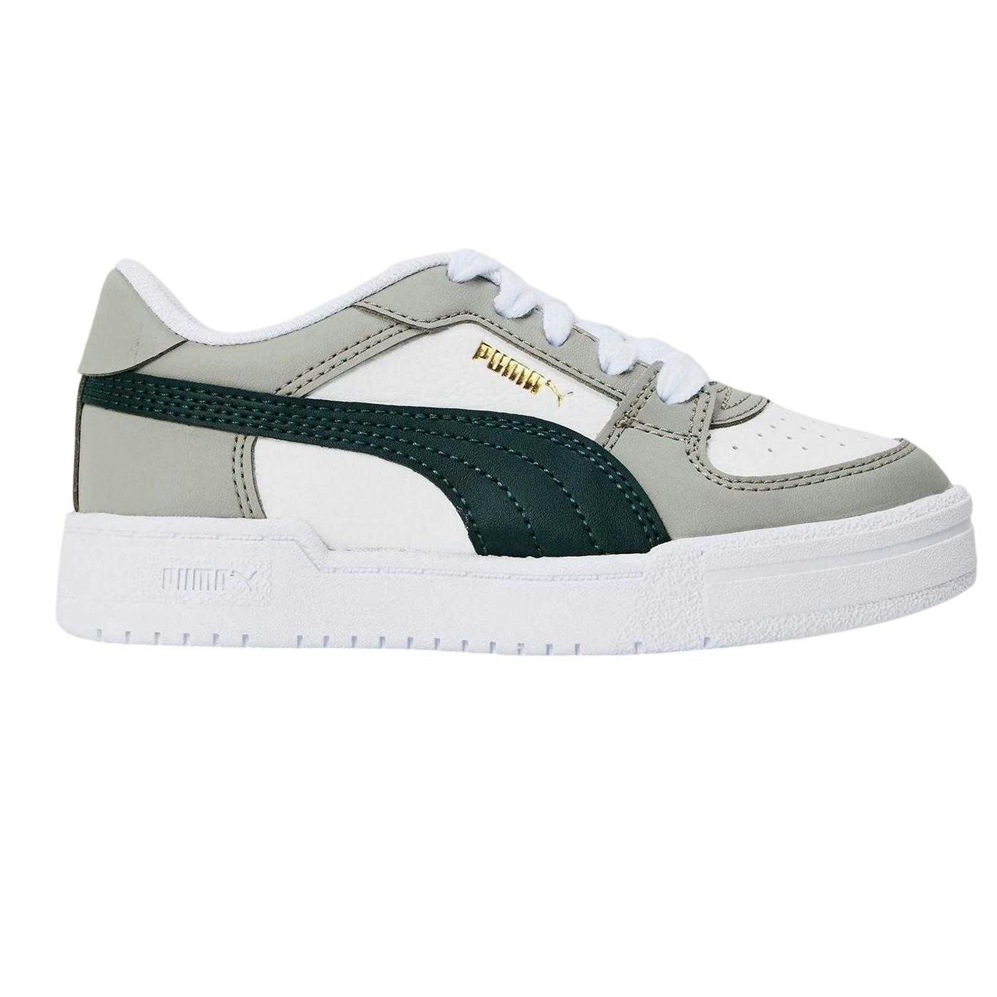Puma White/Grey Kids Ca Pro Classic Low Trainers - 12 Uk Child - 100% Mixed
