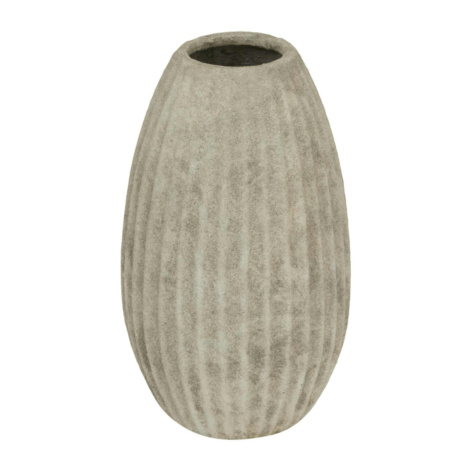 Hill Interiors Light/Grey Catania Olpe Vase - 36Cm X 21Cm X 21Cm - 100% Mixed