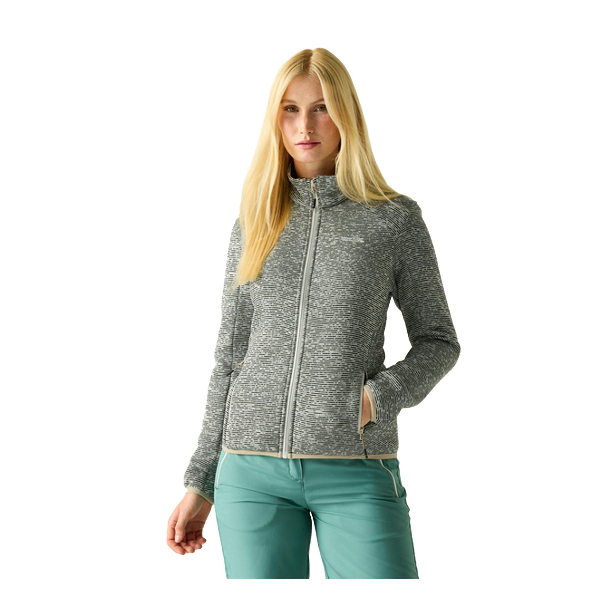 Regatta Women's Newhill Full Zip Fleece Jacket - Cloud - 14 Uk - Cloud - 70% Polyester/30% Recycled Polyester