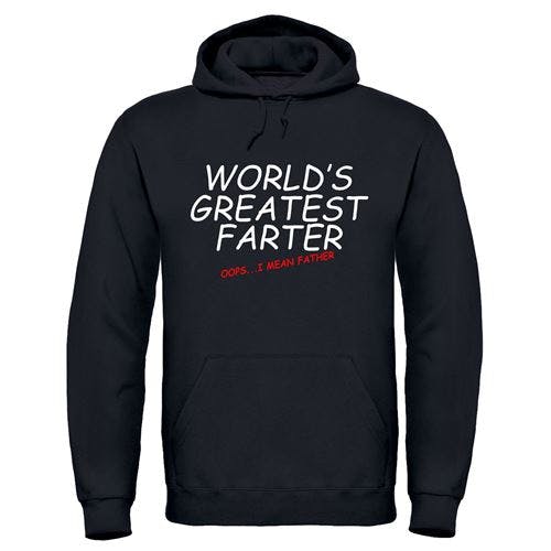 Coolandnew Black Father\'S Day - Greatest Farter Hoodie - Xxl