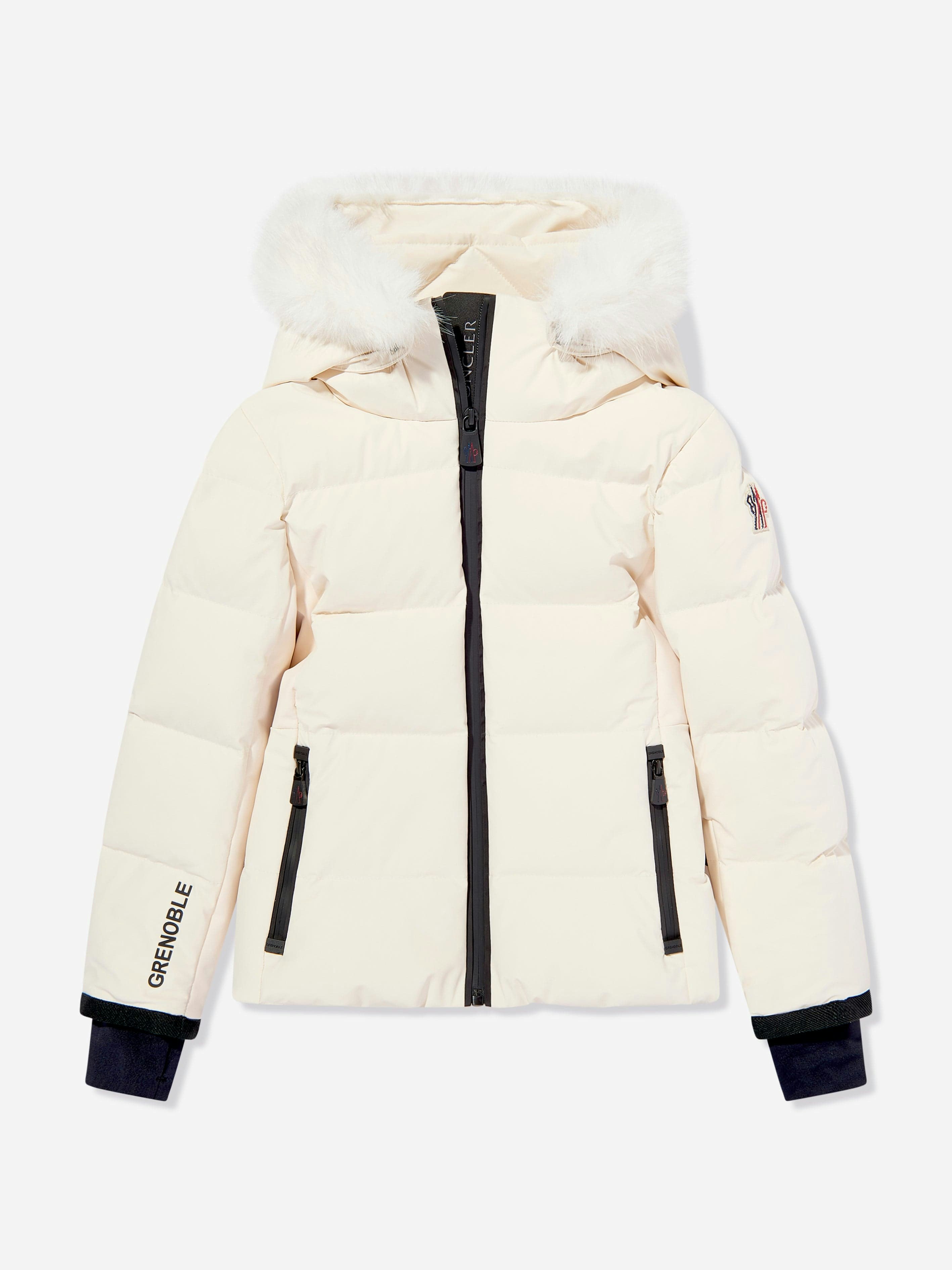 Moncler Enfant Girls Ivory Grenoble New Guyane Down Jacket In - 8 Yrs