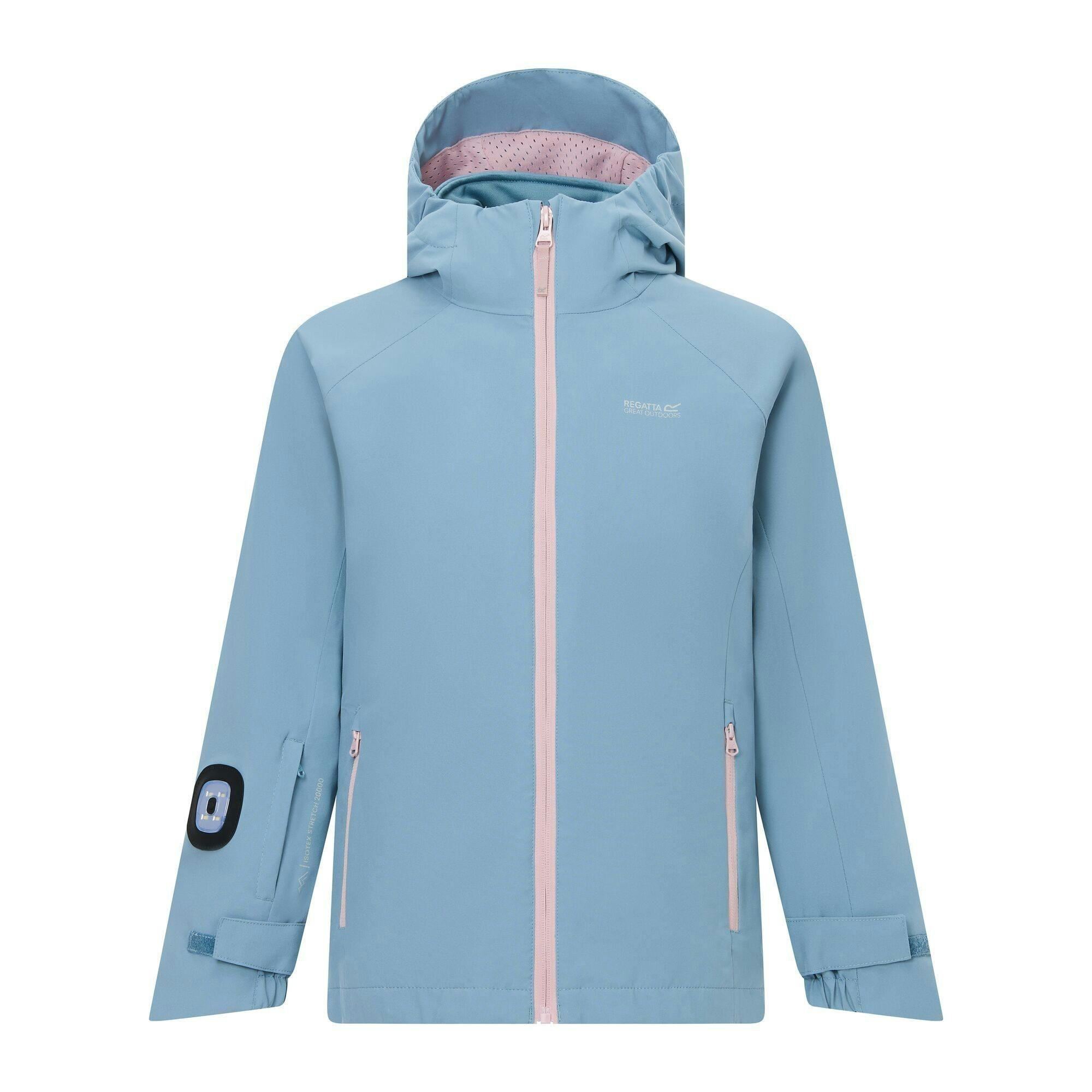 Regatta Blue/Lilac Kids Trekktain 3 In 1 Jacket - Dusky /Powder - 5-6 Years - Dusky /Powder - 60% Polyester/30% Recycled Polyester/10% Elastane