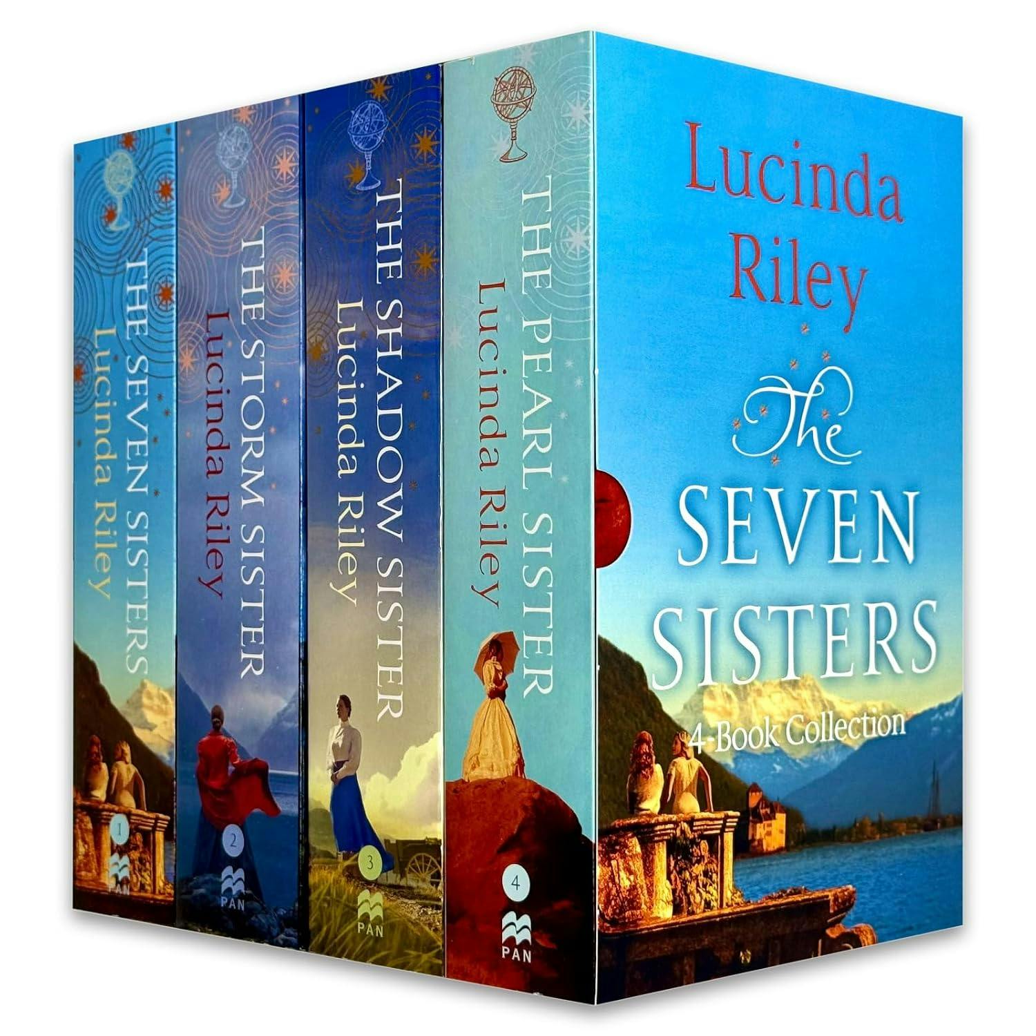 Various Publishers The Seven Sisters Series 1-4 Books Collection Box Set By Lucinda Riley (The Seven Sisters, The Storm Sister, The Shadow Sister & The Pearl Sister)