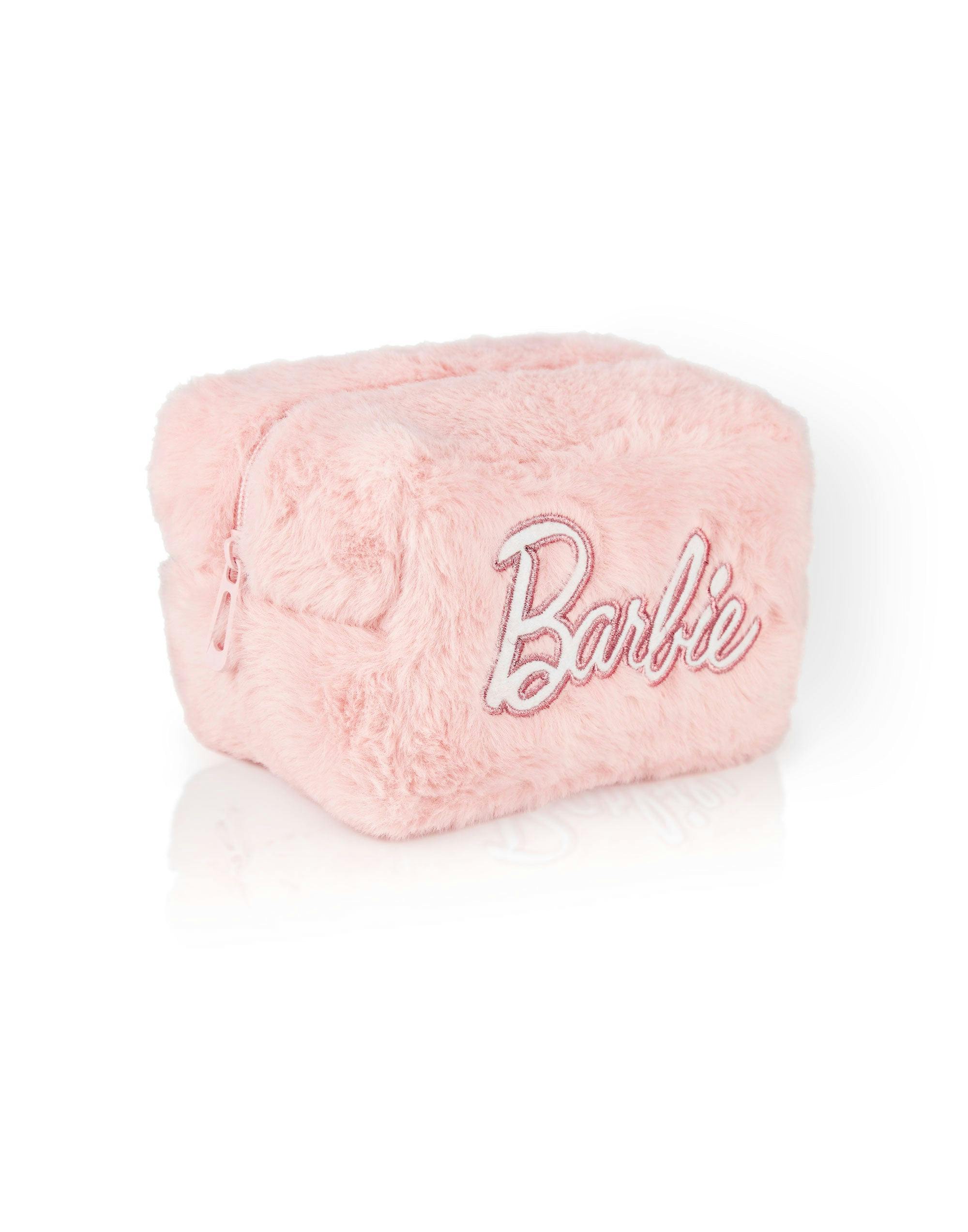 Vanilla Underground Women's Pink Barbie Furry Makeup Bag (One Size)