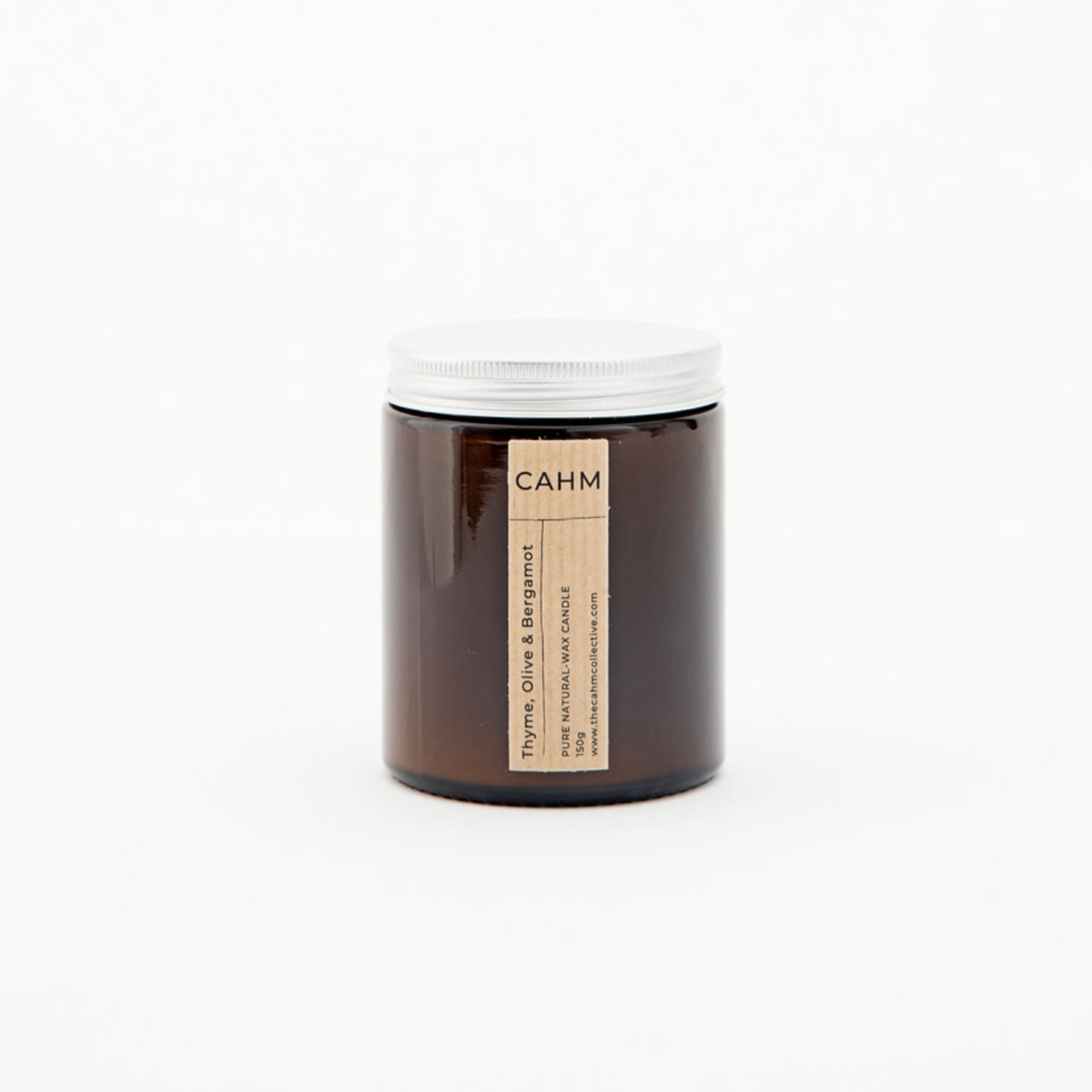 Cahm Amber Thyme, Olive & Bergamot Candle - Jar