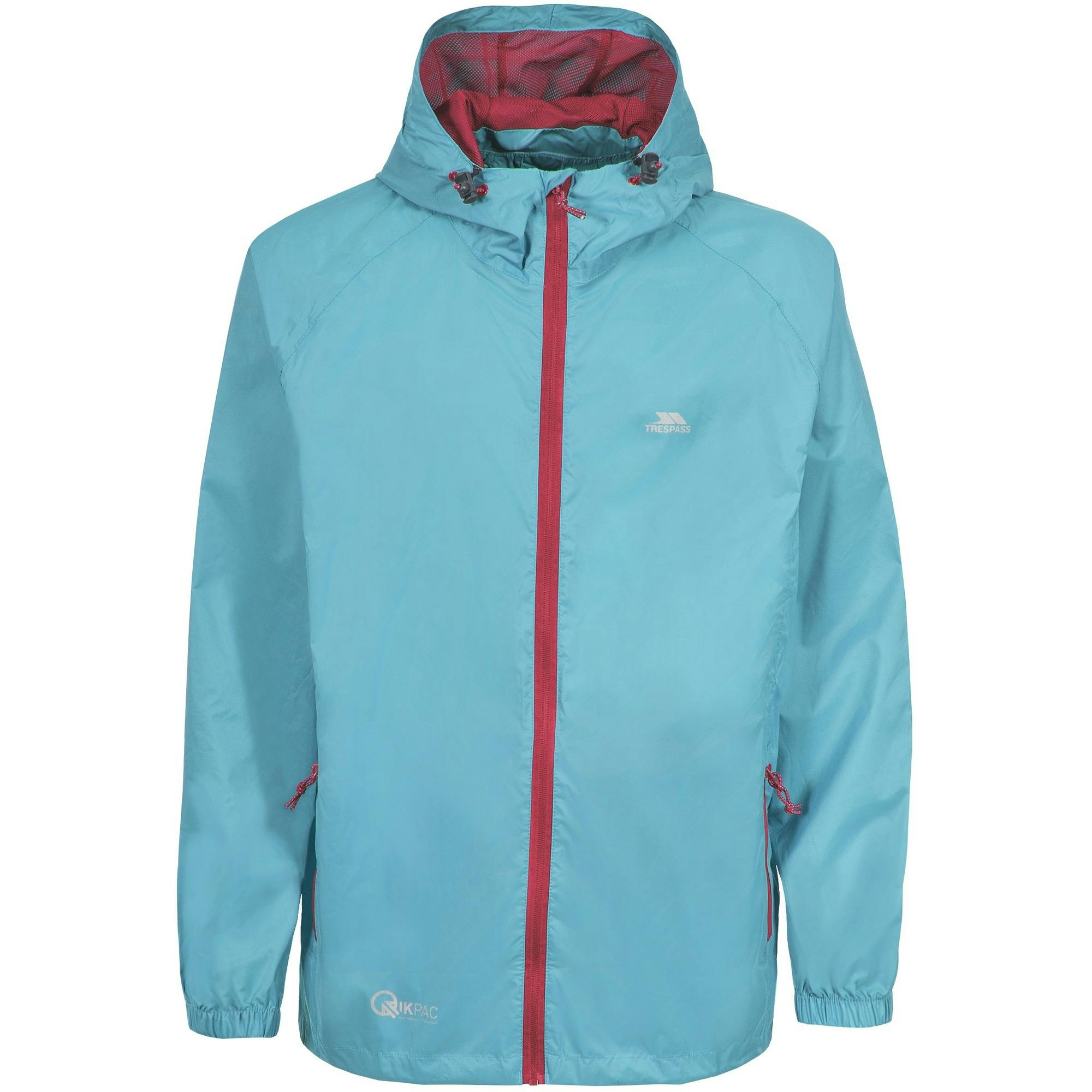 Trespass Unisex Adult Qikpac Waterproof Jacket - Aquatic - Aquatic - Xxs - 100% Polyamide