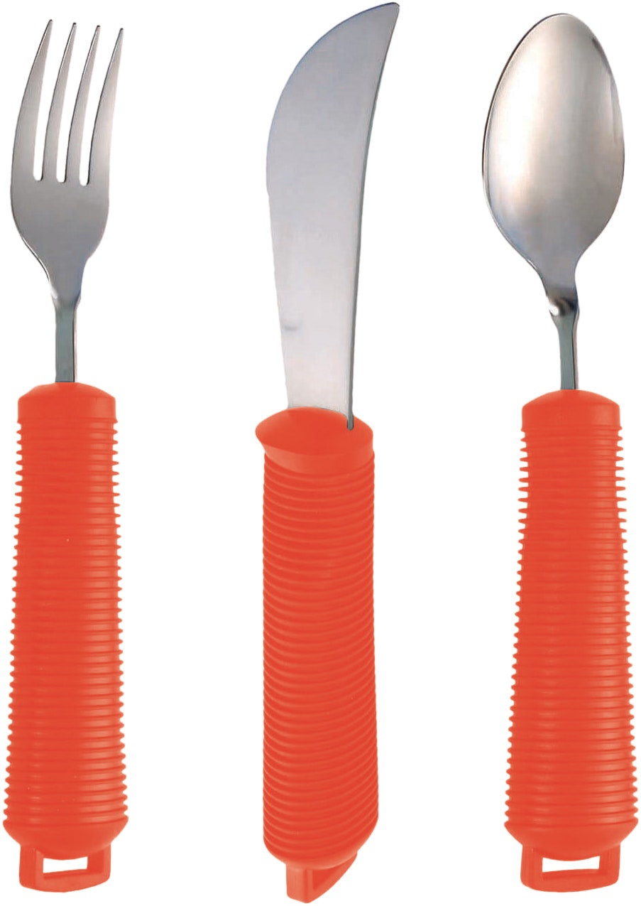 Aidapt Red Shine Bendable Cutlery Set 3 Piece