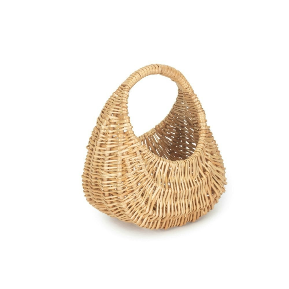Red Hamper Small Gondola Buff Willow Shopping Basket