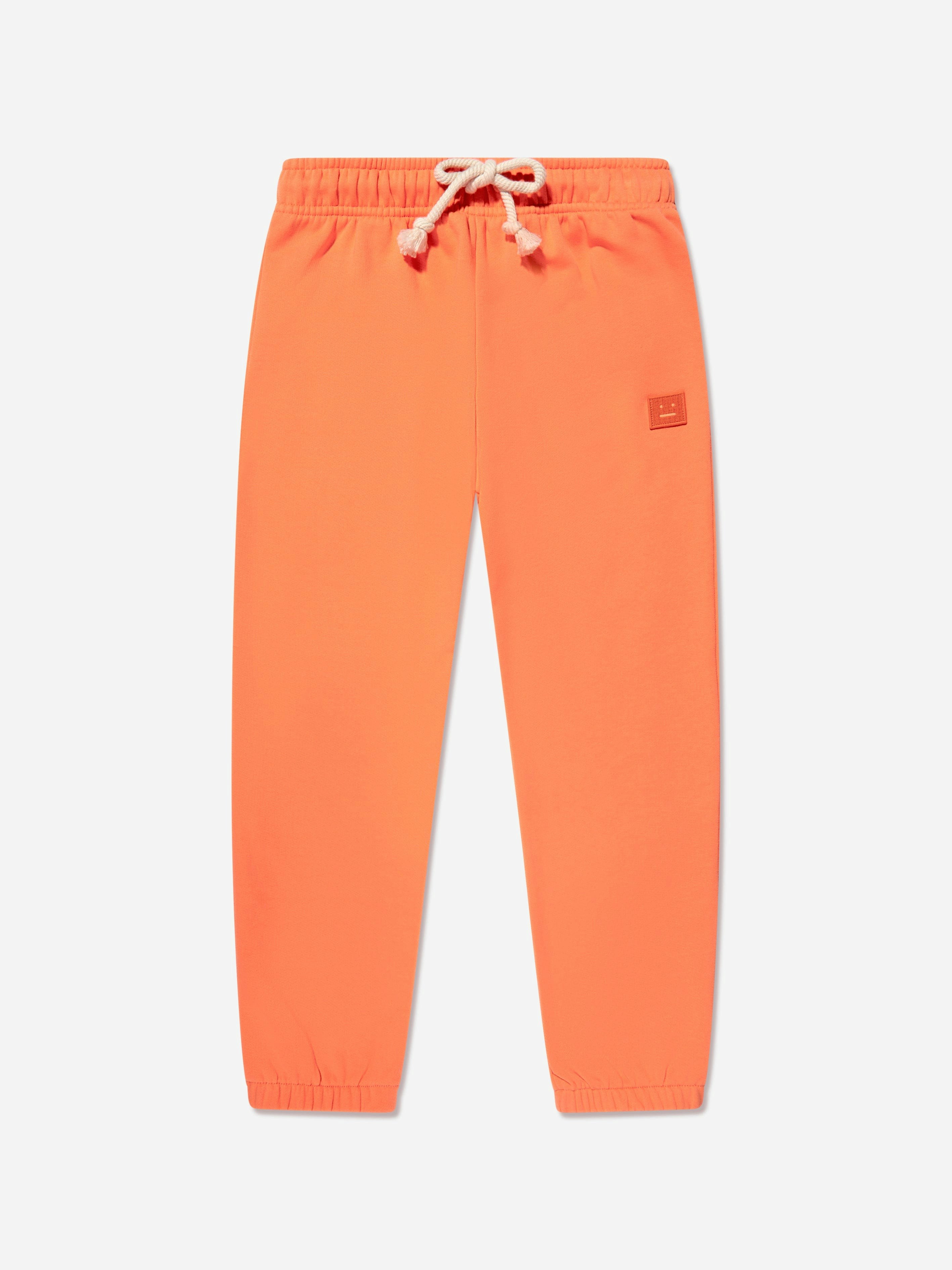 Acne Studios Unisex Kids Orange Kids Logo Joggers In - 8 - 10 Yrs