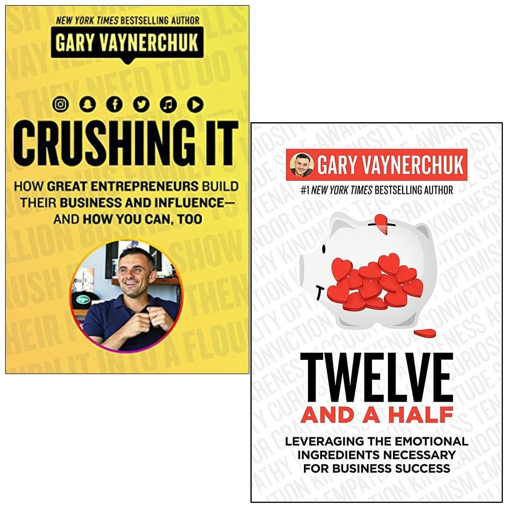 Harper Gary Vaynerchuk Collection 2 Books Set (Crushing It! & [Hardcover] Twelve And A Half)