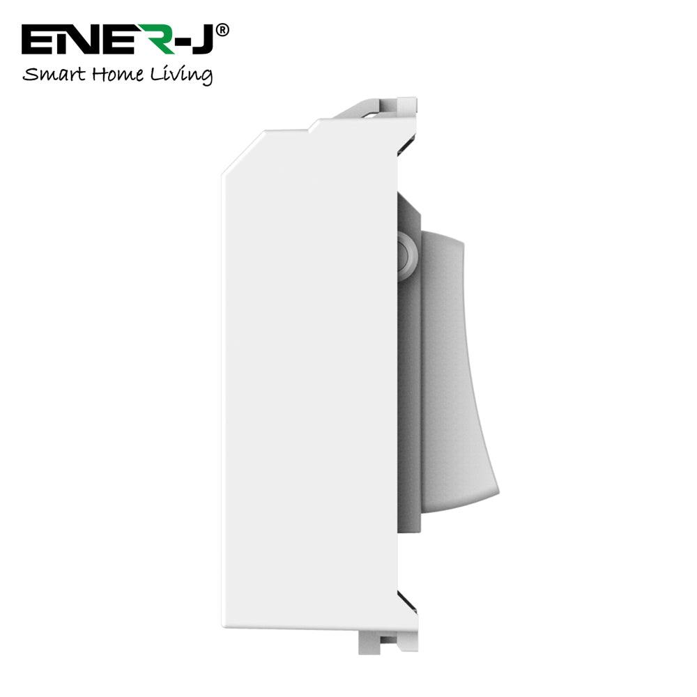 Ener-J White 1 Gang Wireless Kinetic Switch Style, Body (Eco Series)