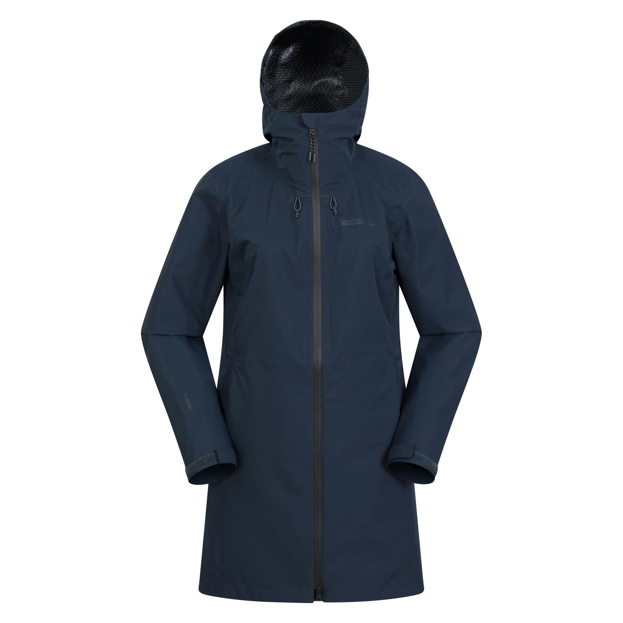 Mountain Warehouse Women's Solstice Extreme 2.5 Layer Waterproof Jacket - Navy - 6 Uk - Navy - 100% Mixed