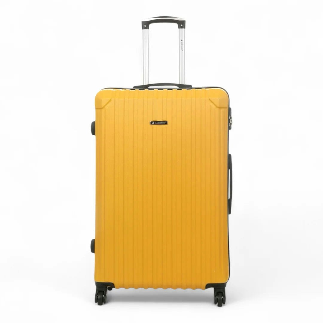 Snowball Yellow Hardshell Luggage Set 8 Spinner Wheels Suitcase - Large