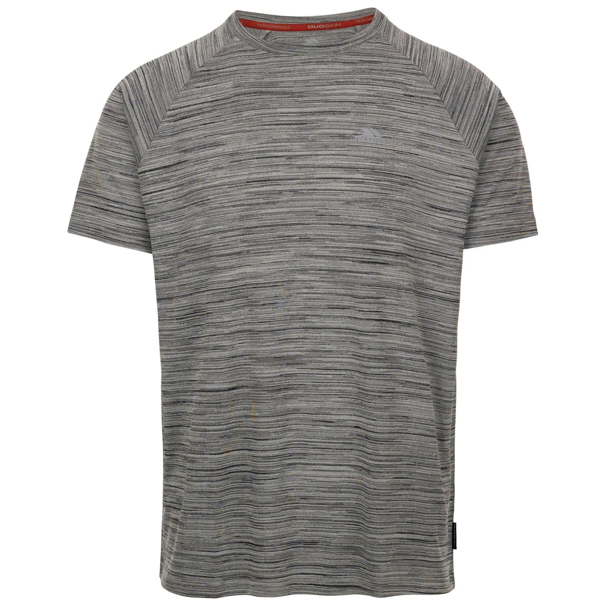 Trespass Men's Grey Leecana Tp75 T-Shirt - Marl - Marl - Xs - 100% Polyester