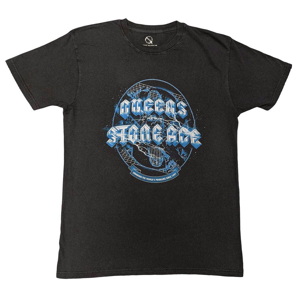 Paradiso Clothing Unisex Black Paradiso Queens Of The Stone Age Ignoring Band Logo T Shirt - Xxl