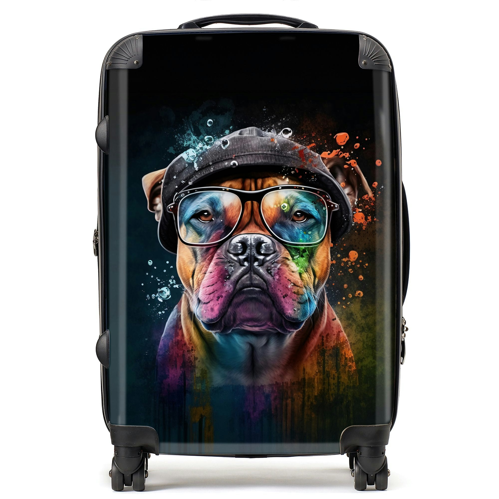 Warren Reed Staffordshire Bull Terrier Dog Splashart Suitcase - Medium
