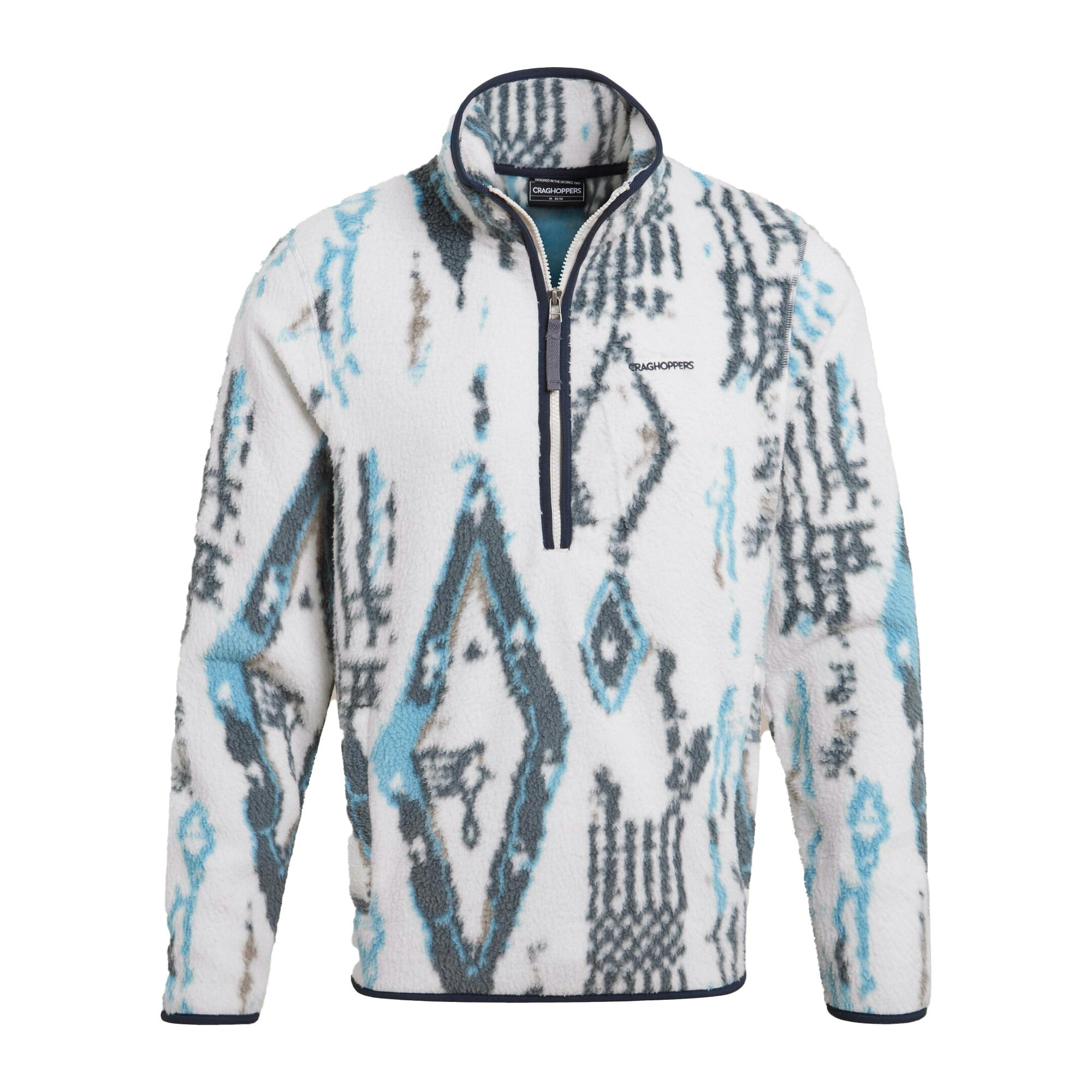 Craghoppers Men's White Tatton Ii Half Zip Fleece - Sail - Xxl - Sail - 100% Recycled Polyester