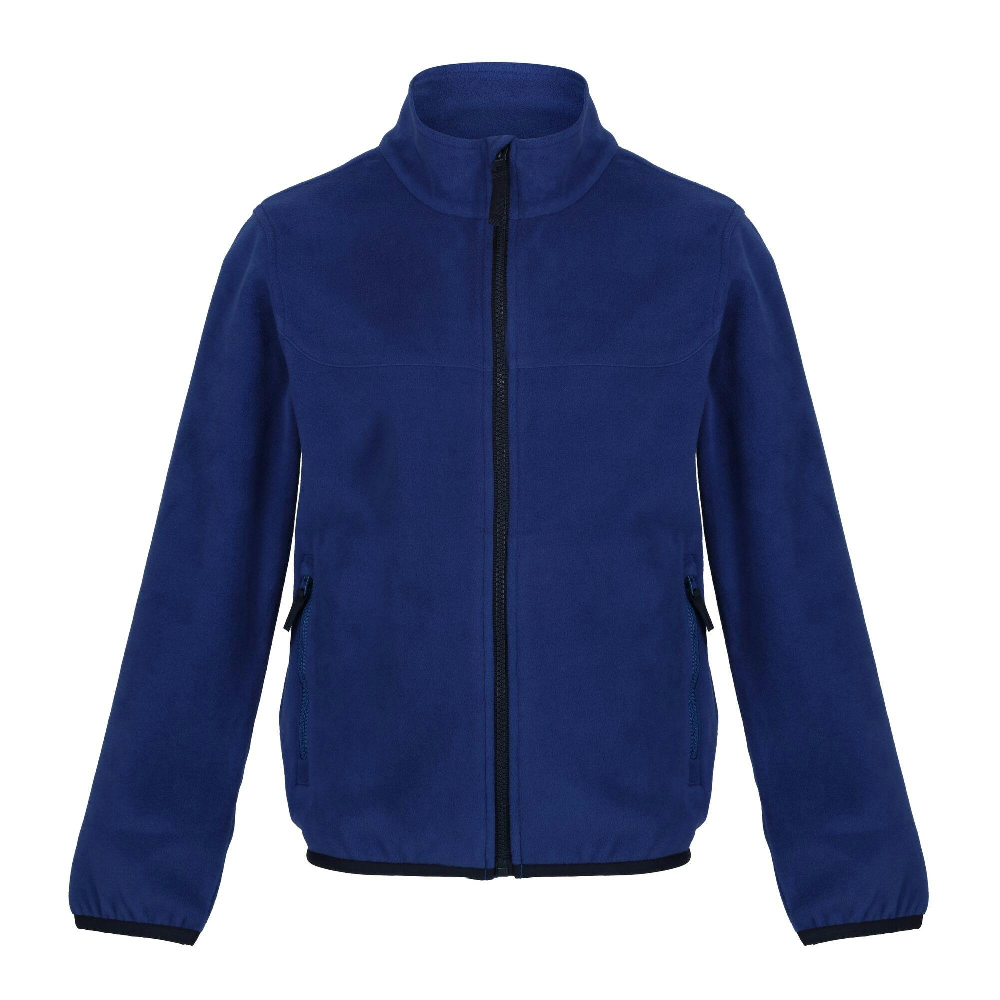 Regatta Professional Kids Microfleece Full Zip Fleece Jacket - New Royal - 34In - New Royal - 100% Recycled Polyester