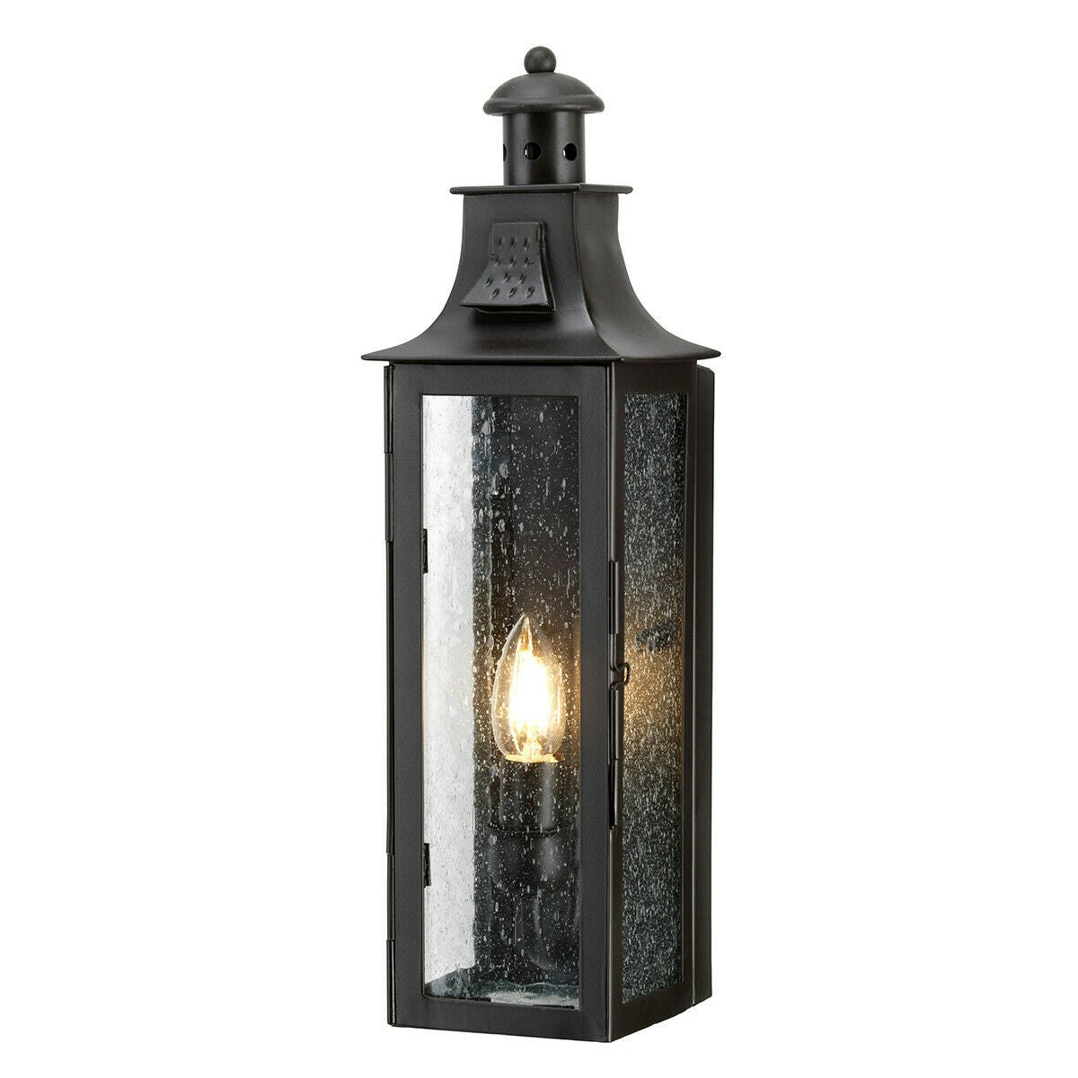 Rackhams Light/Bronze Outdoor Ip44 Wall Sconce Old Led E14 60W Bulb External D02508