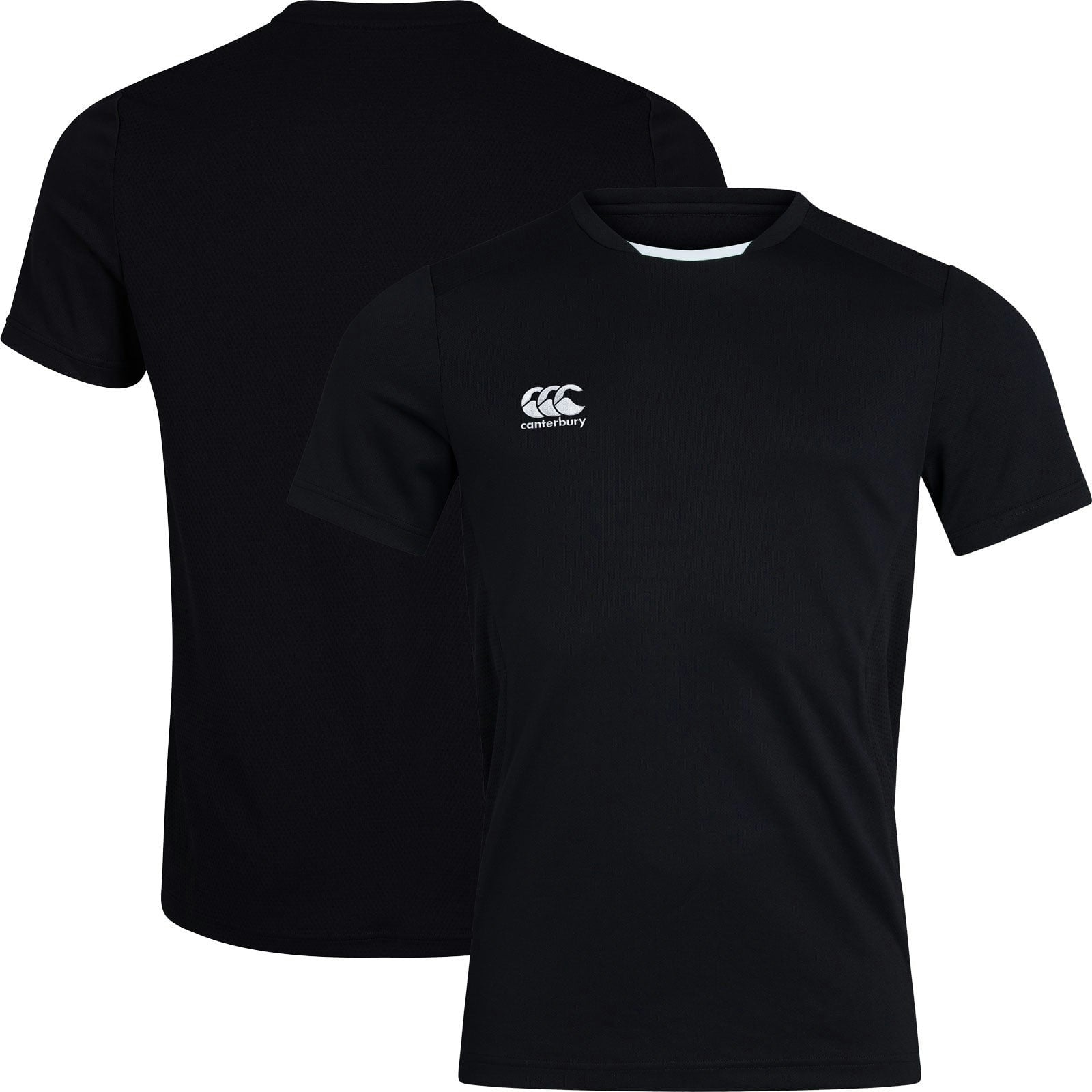 Canterbury Men's Black Club Dry Training Tee {Qa005730} - Medium