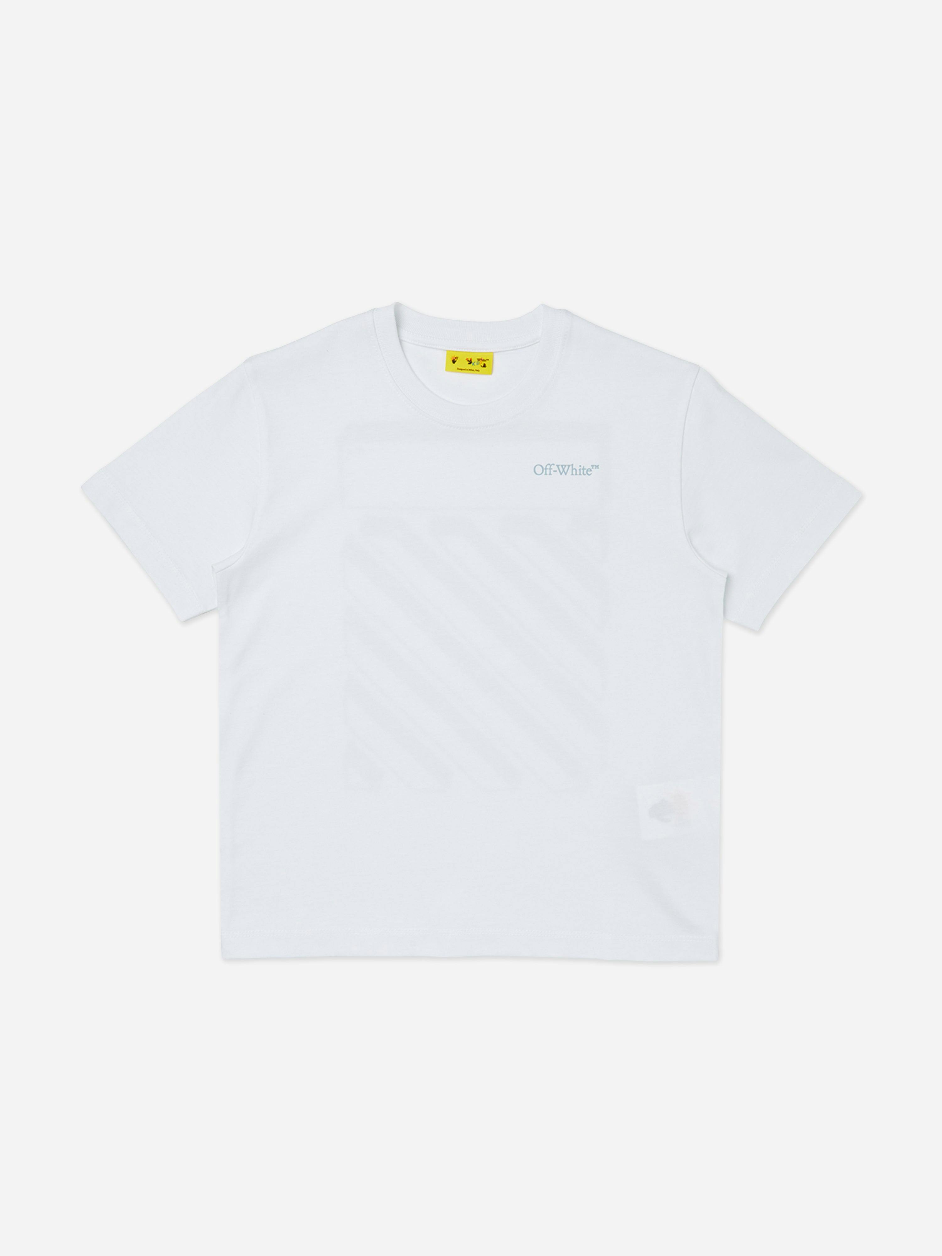 Off-White Boys White Off- Scribble Diag T-Shirt In - 6 Yrs