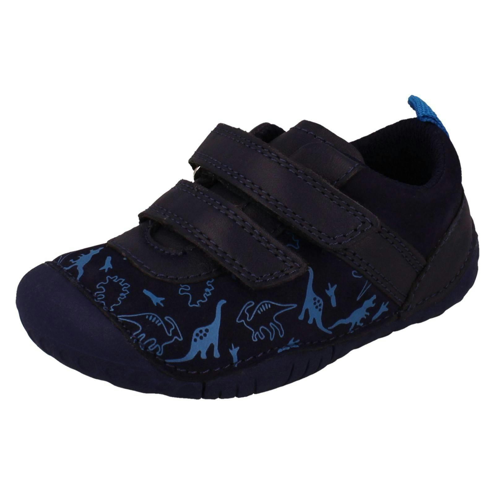 Start-Rite Boys Pre Walking Shoes - Roar - French Navy Dino - Uk 4.5 Infant - F
