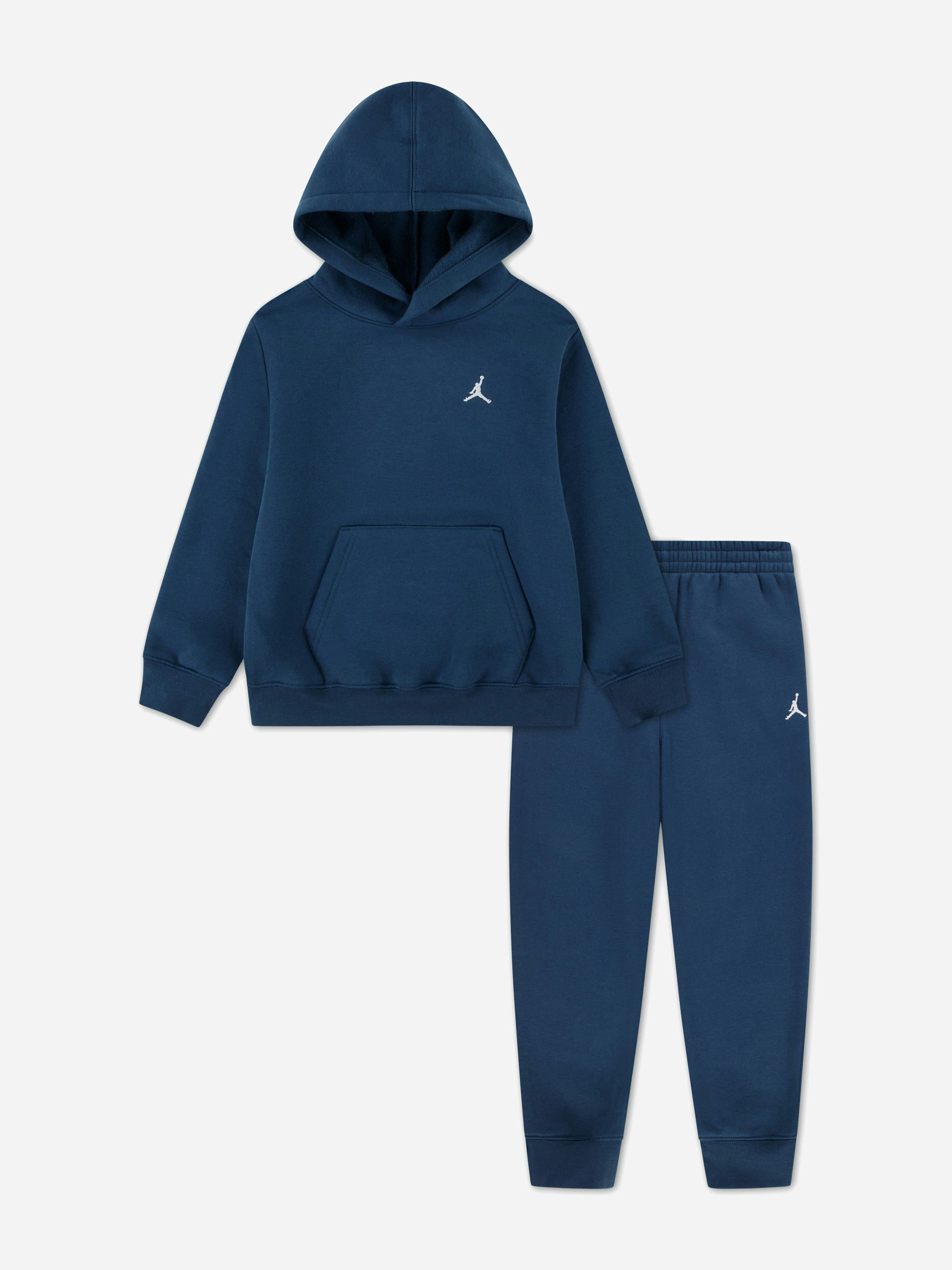 Jordan Boys Blue Kids Mj Brooklyn Fleece Tracksuit In - 12 Months