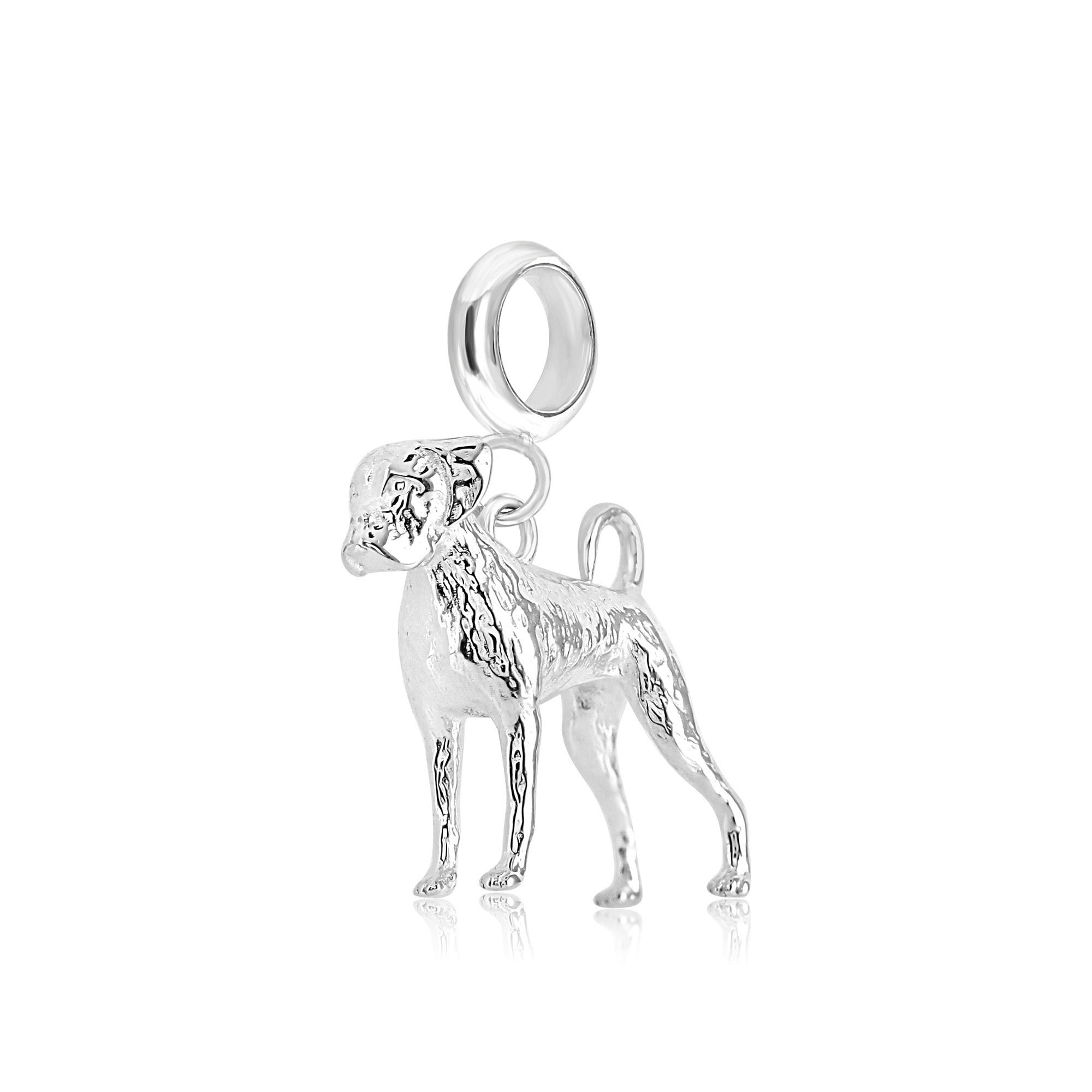 Mylee London Silver Boxer Charm - Yes - Slider Charm