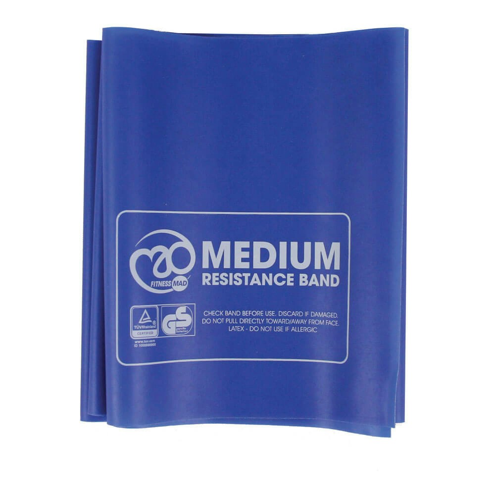 Fitness Mad Blue Medium Resistance Band Only 1.5M X 15Cm - Image 2
