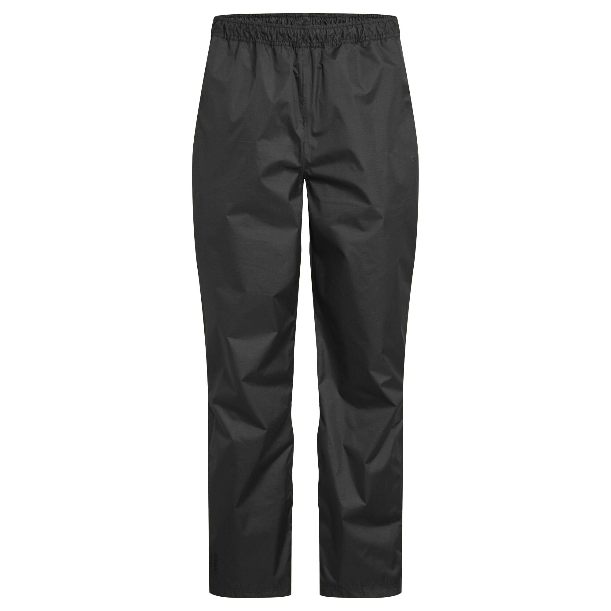 Craghoppers Unisex Black Adult Expert Ii Packable Waterproof Trousers - S R - 100% Recycled Polyester