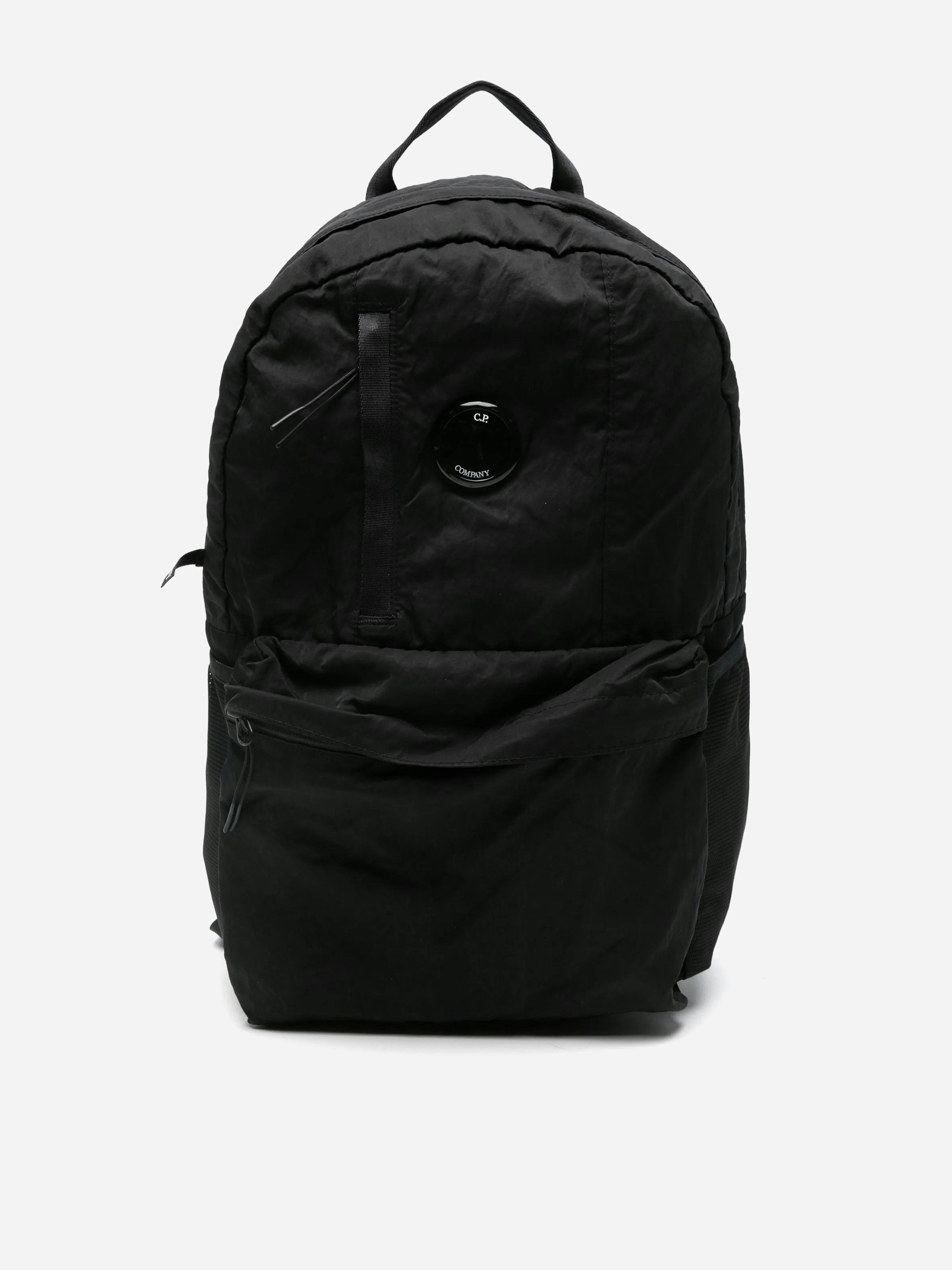 C.p. Company Boys Black Lens Backpack In (40Cm) - One Size