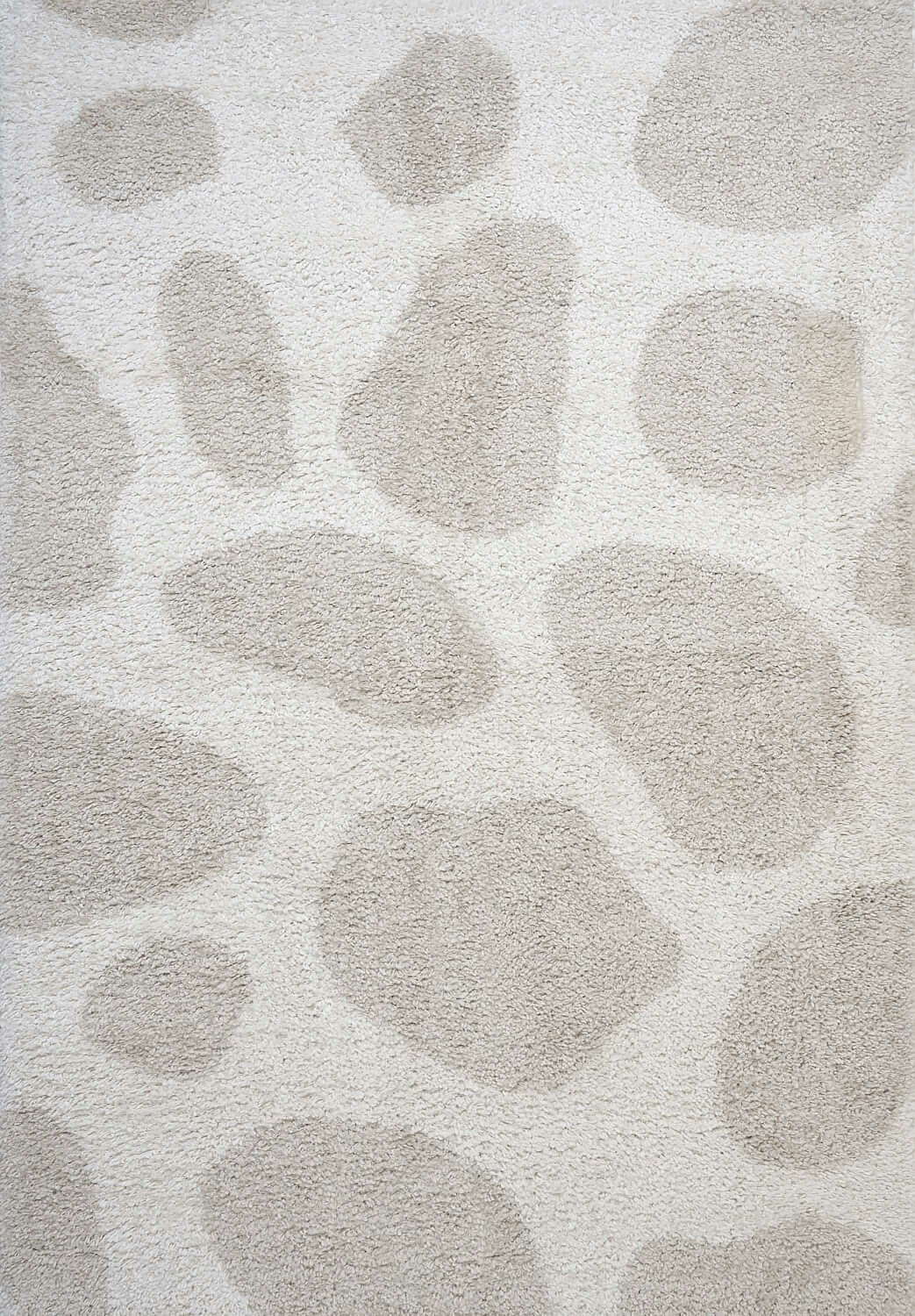 The Rugs Cream Moodi Shaggy Kora Rug - 160X230 Cm